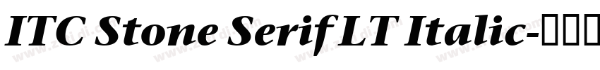 ITC Stone Serif LT Italic字体转换